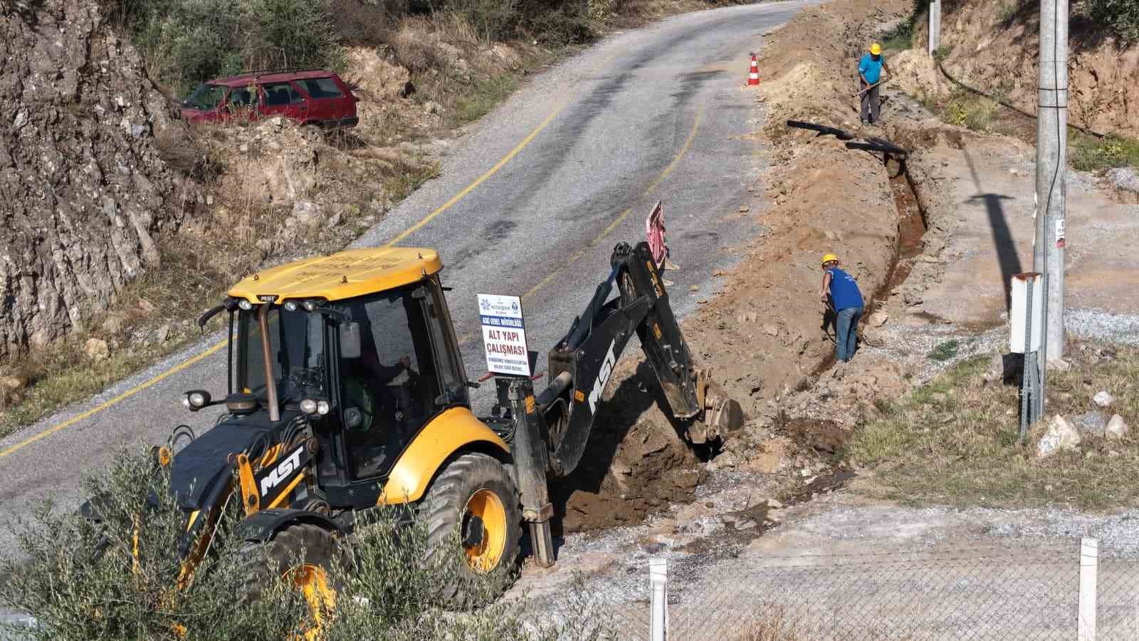 Sultanhisar’da kaynak suyu hatları yenileniyor