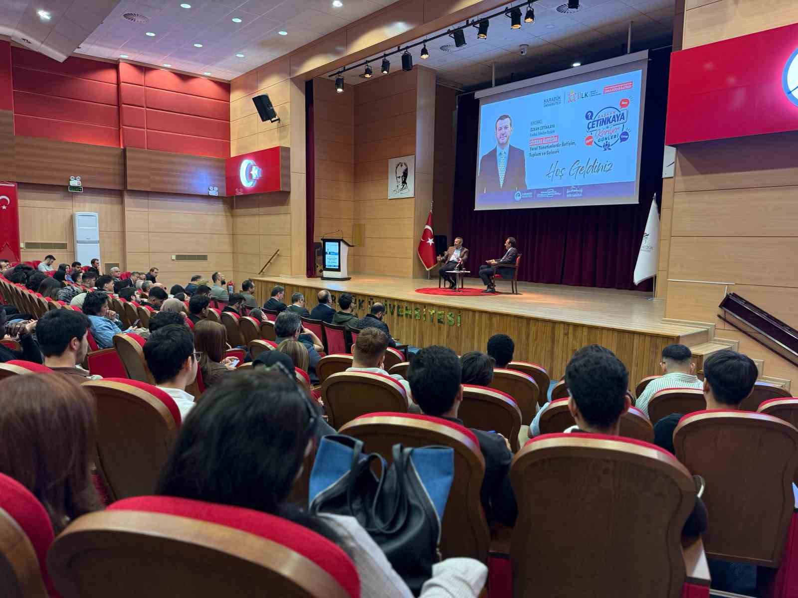 Başkan Çetinkaya’dan öğrencilerin kariyer yolculuğuna destek