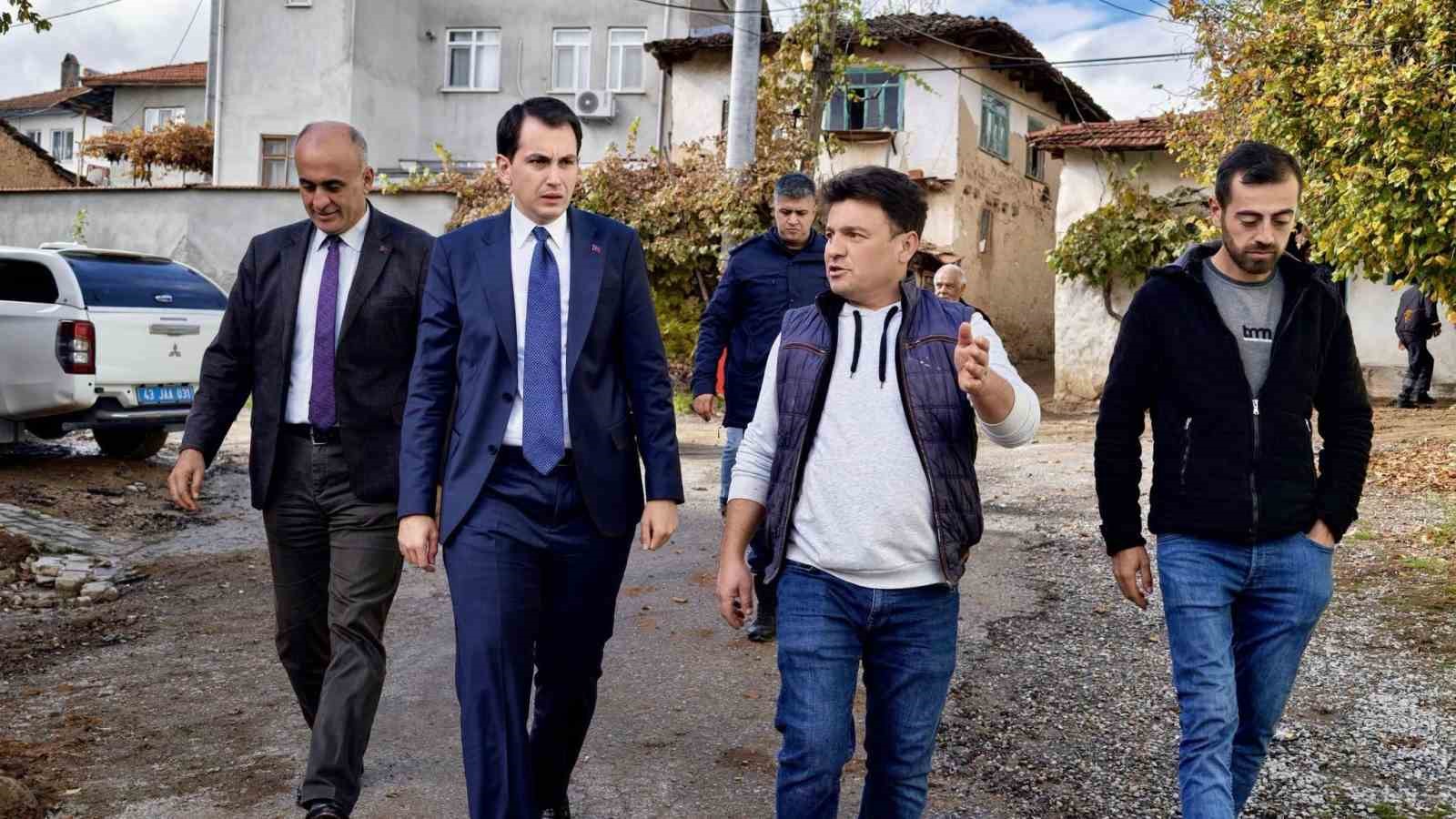 Hisarcık Kaymakamı Atam’dan Alınören köyü’nde altyapı incelemesi