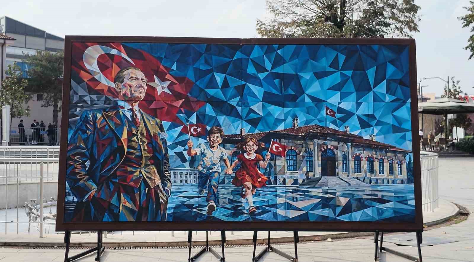 24 öğrenci, 24 tuval, tek resim