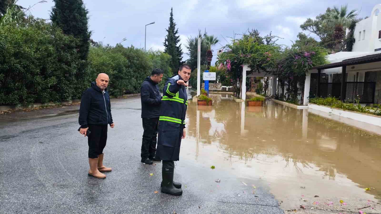 Bodrum’da yağış seferberliği