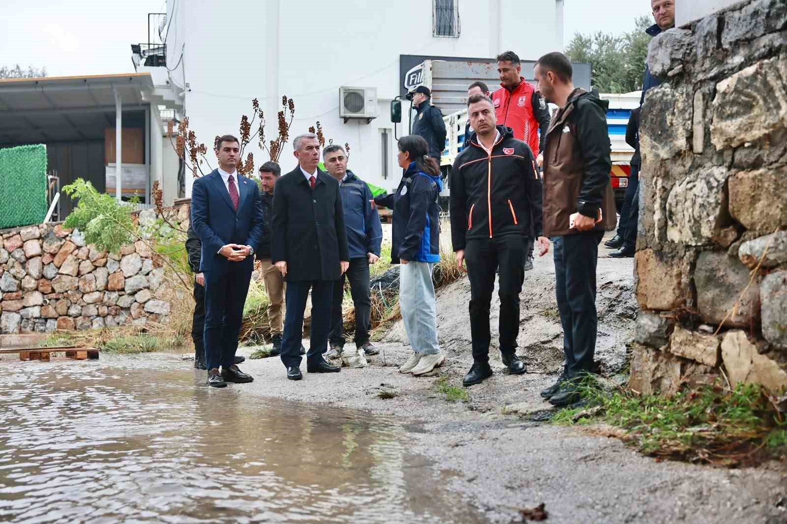 Bodrum’da yağış seferberliği