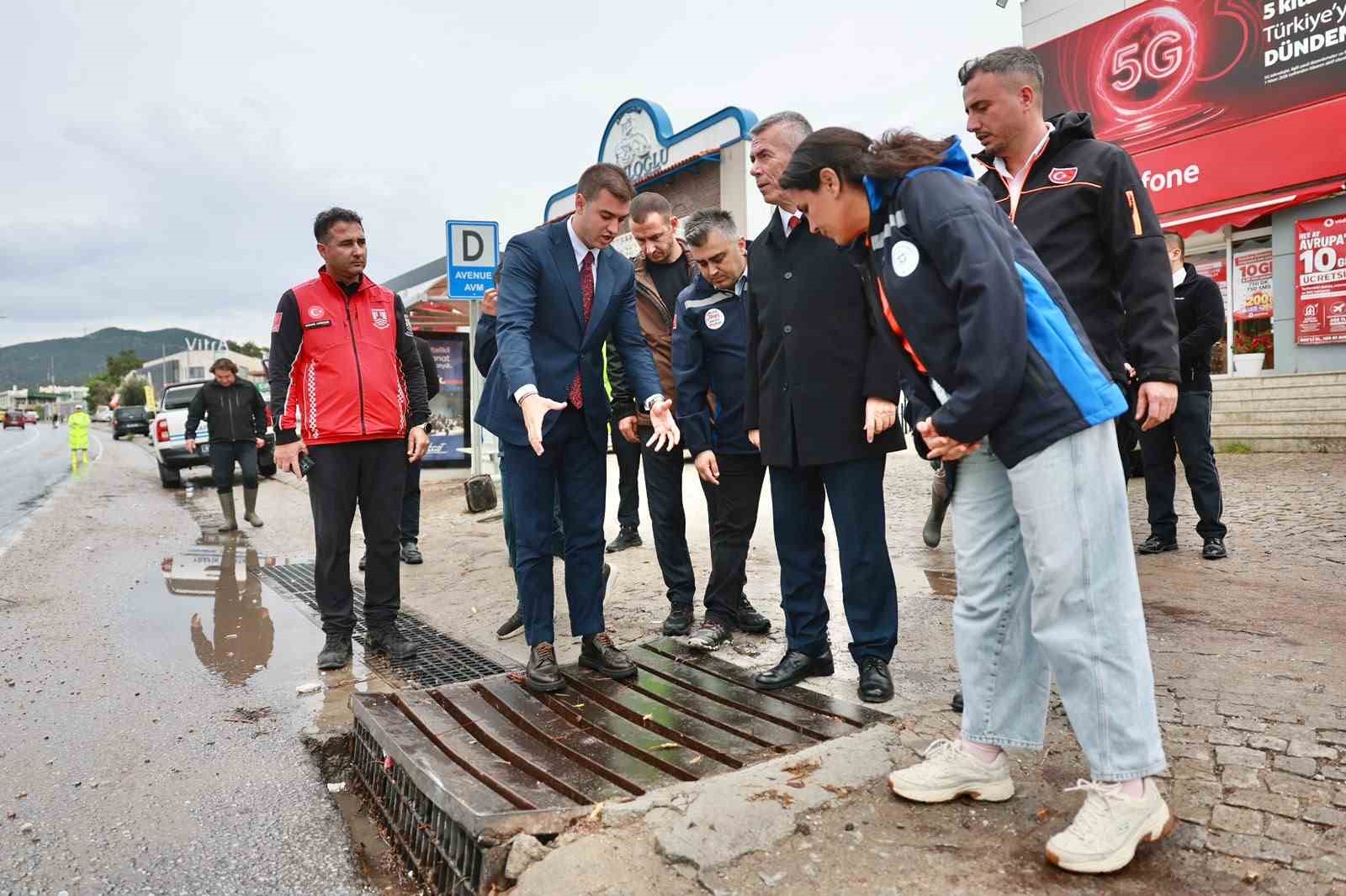 Bodrum’da yağış seferberliği
