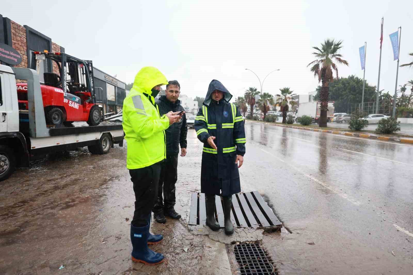 Bodrum’da yağış seferberliği