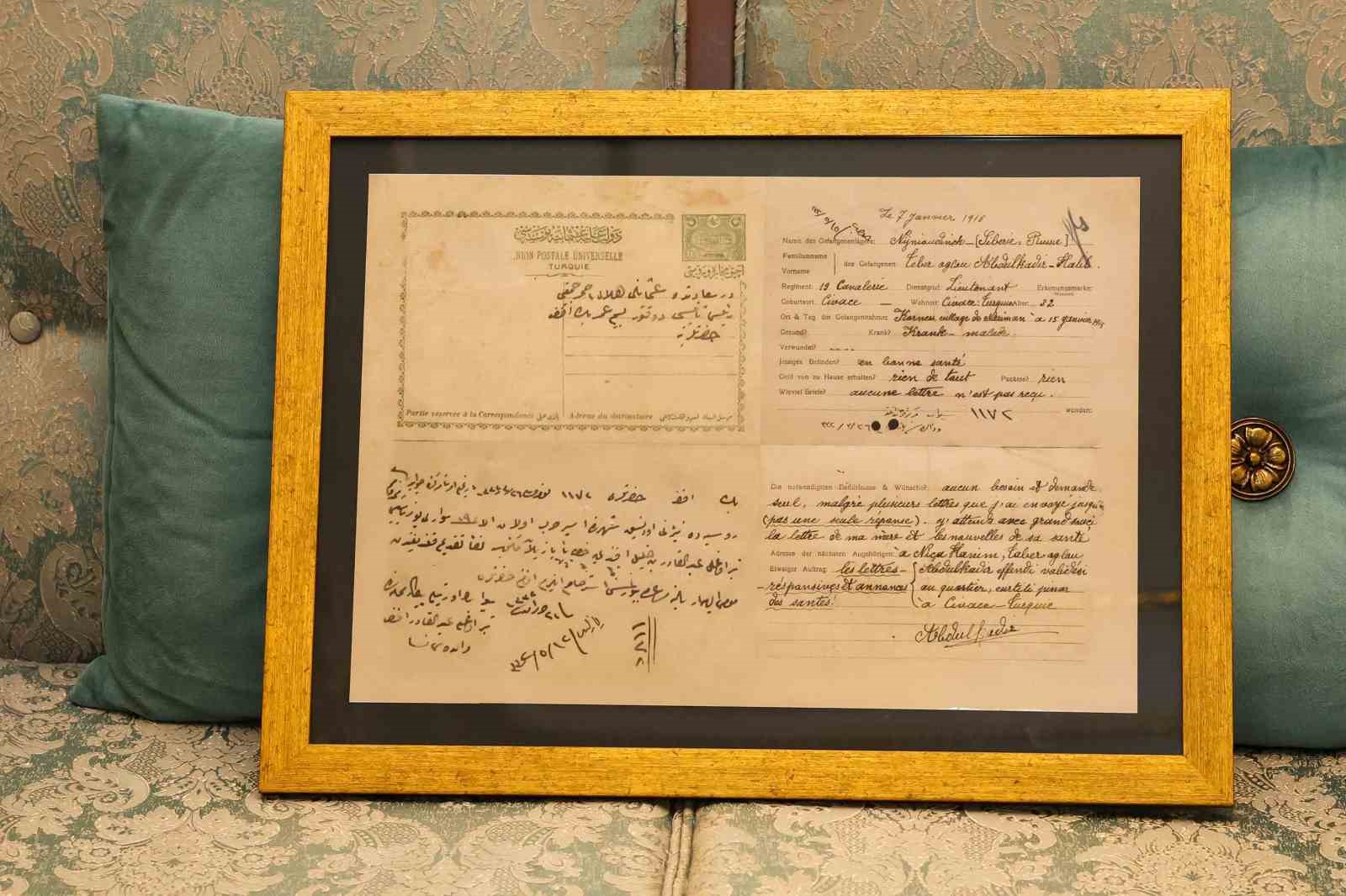 Sivaslı yüzbaşının 110 yıllık hasreti torununa ulaştı