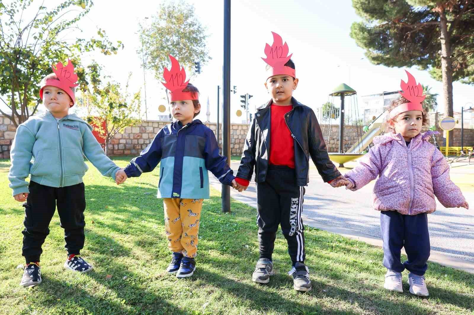 Aydın’da miniklere yangın ve acil durum eğitimi