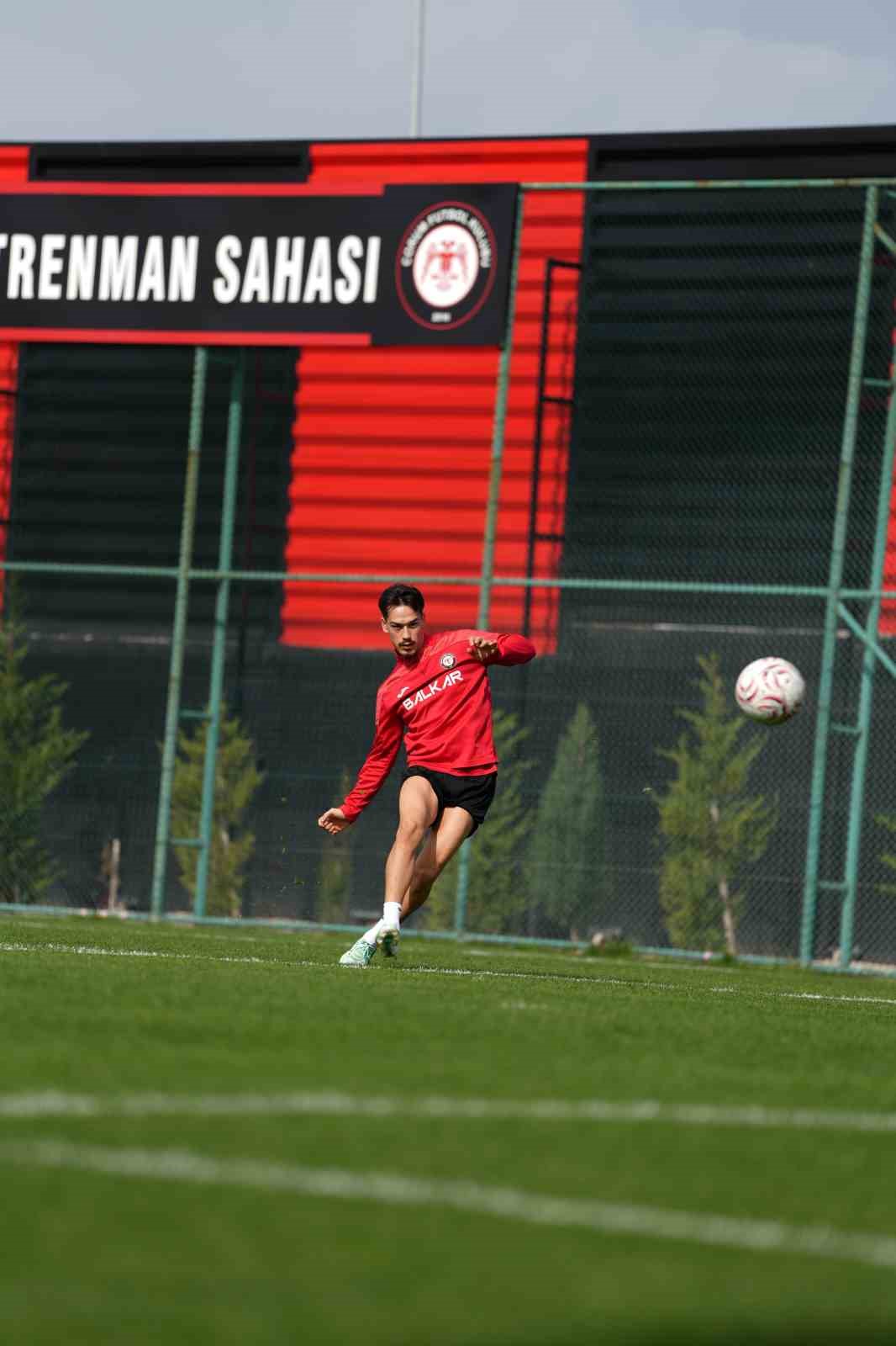 Çorum FK, Erzurumspor FK maçı öncesi çalışmaları sürdürdü