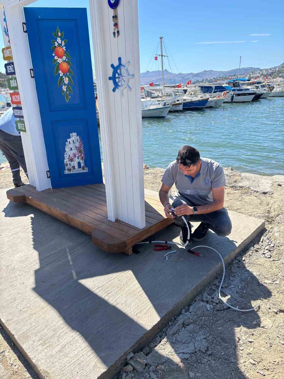 Bodrum’da belediye ekipleri sahada