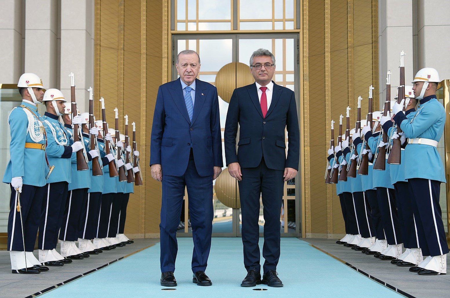 Cumhurbaşkanı Erdoğan, KKTC Cumhurbaşkanı Erhürman ile bir araya geldi