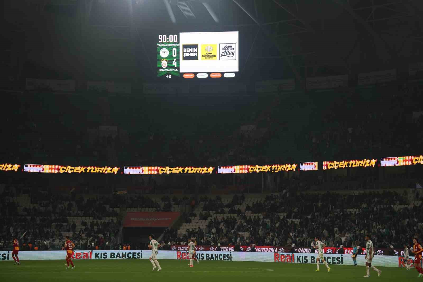 Trendyol Süper Lig: Konyaspor: 0 - Galatasaray: 4 (Maç sonucu)