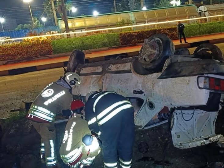 İskenderun’da otomobil takla attı: 3 yaralı