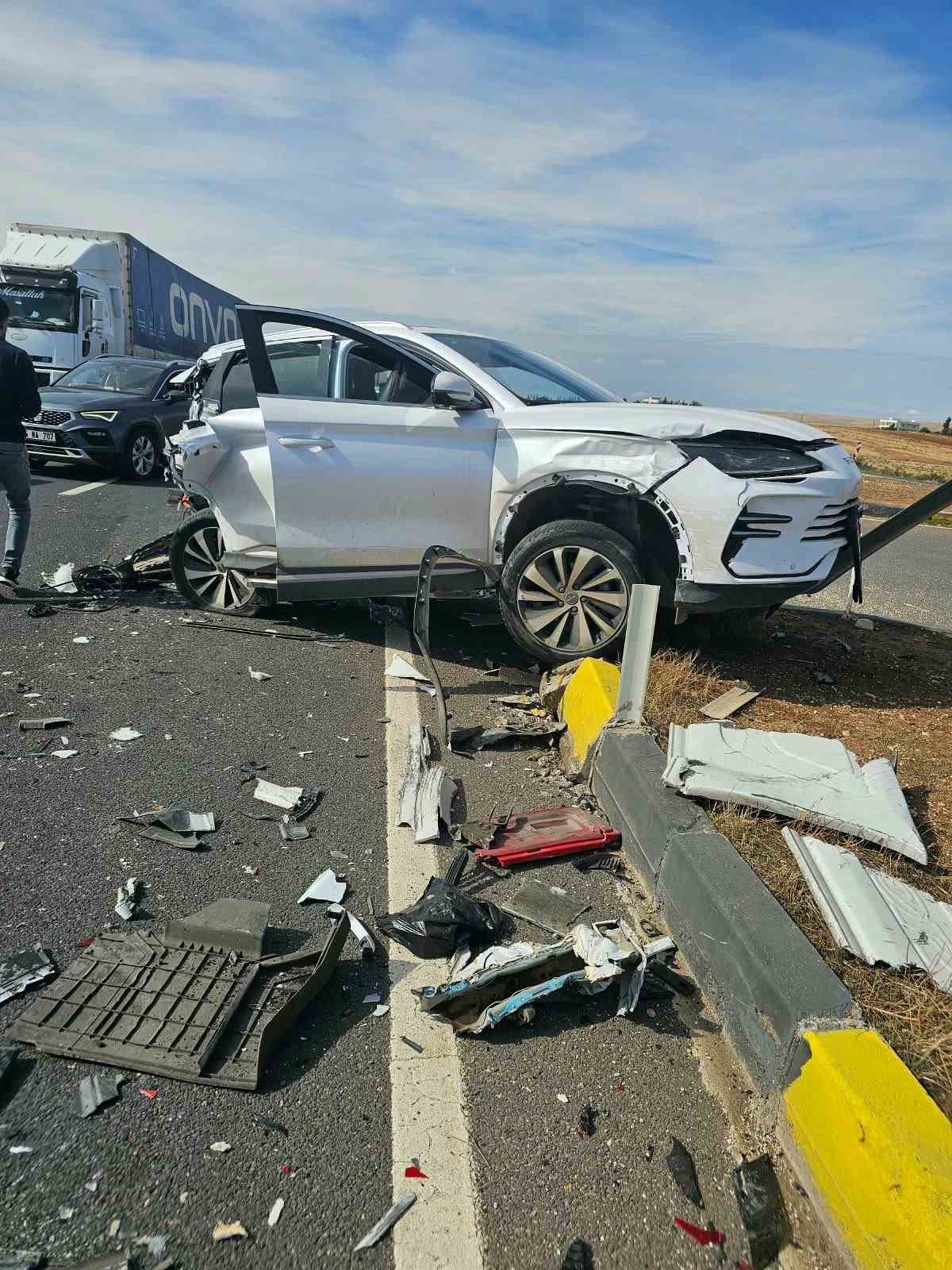 Mardin’de zincirleme trafik kazası: 5 yaralı