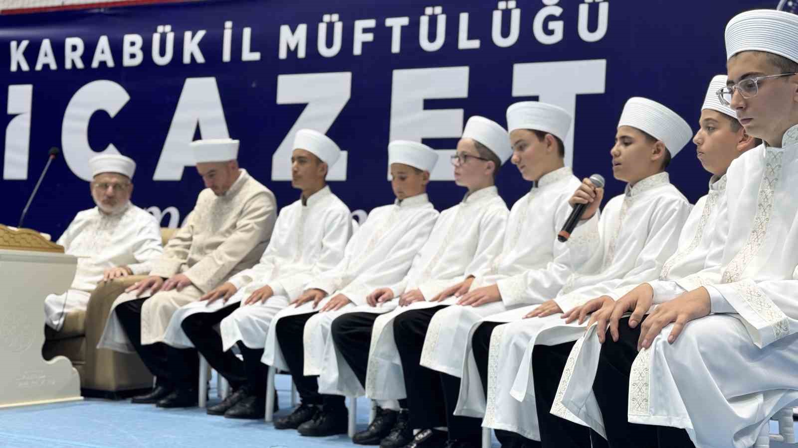 Karabük’te 150 öğrenci hafızlık icazeti aldı