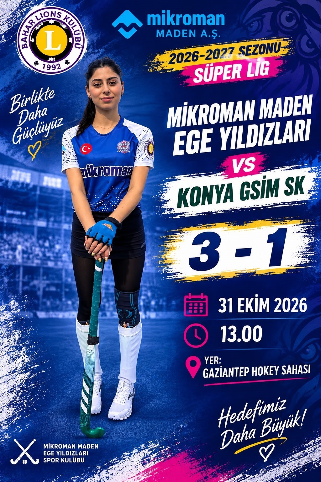 Ege Yıldızları’ndan Gaziantep’ten galibiyetle döndü
