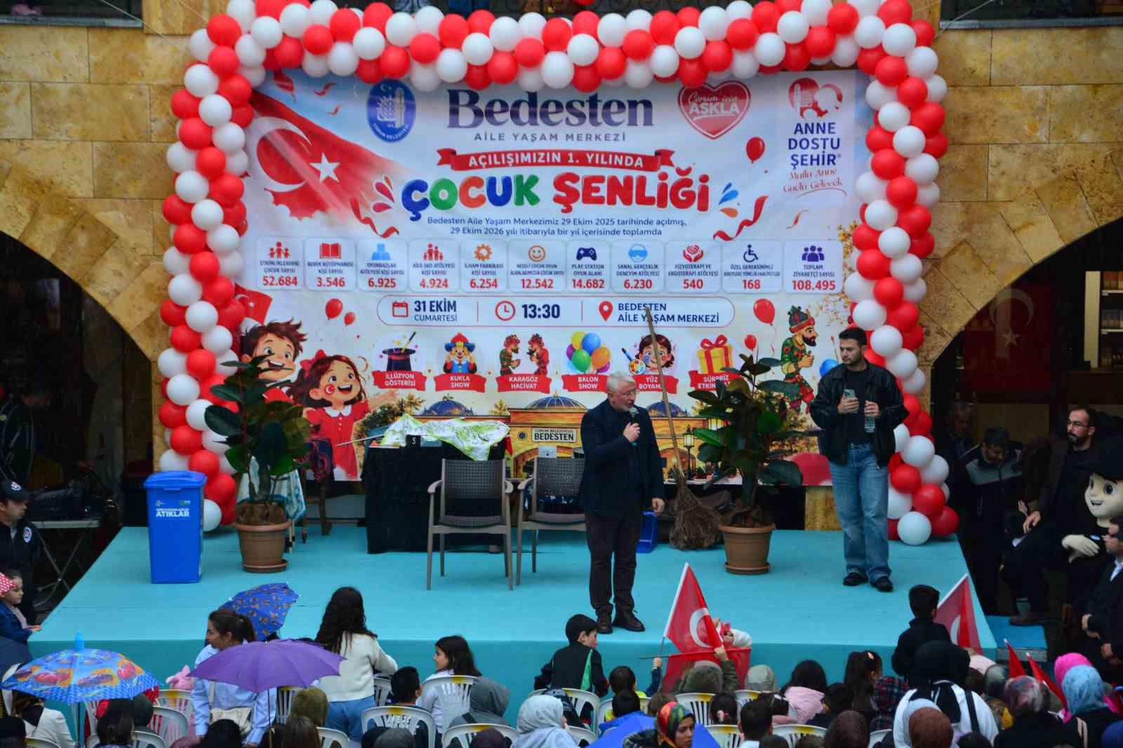 Çorum’da aile yaşam merkezinin kuruluş yıldönümü çocuk şenliğiyle kutlandı