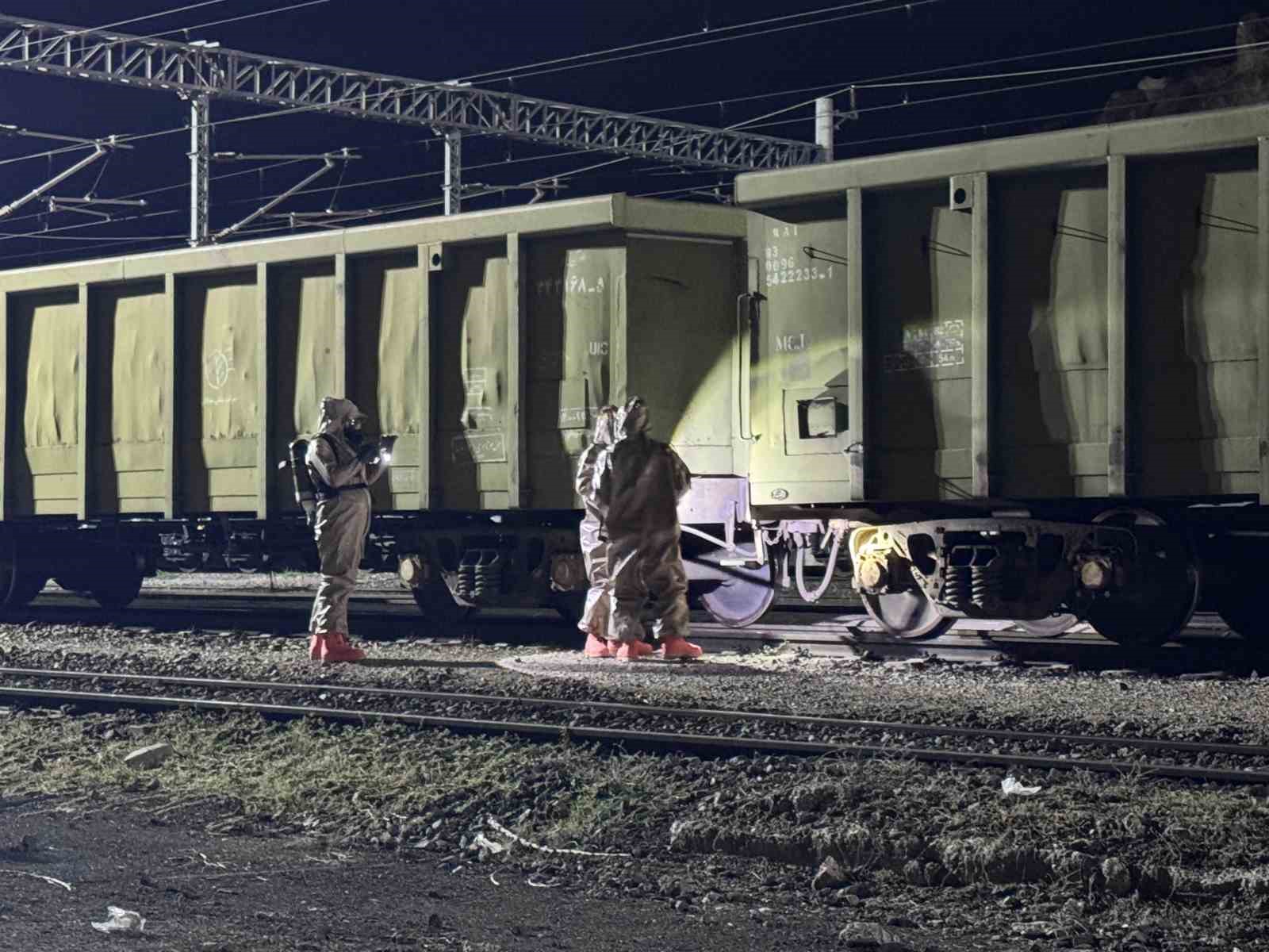 Yük treninde kimyasal sızıntı alarmı
