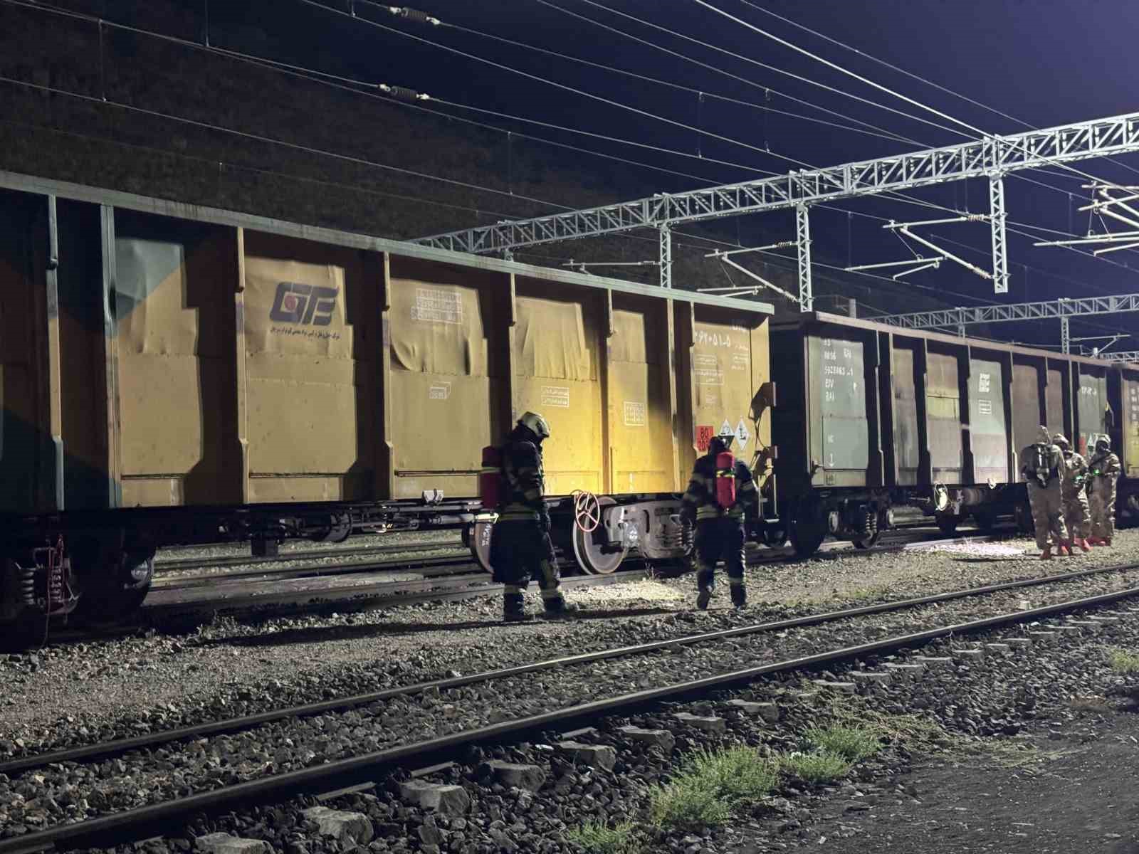Yük treninde kimyasal sızıntı alarmı