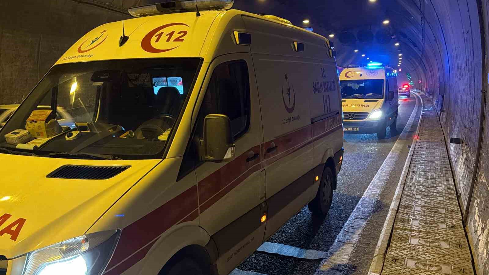 Bolu Dağı Tüneli’nde tırın çarpıp kaçtığı kazanın görüntüleri ortaya çıktı