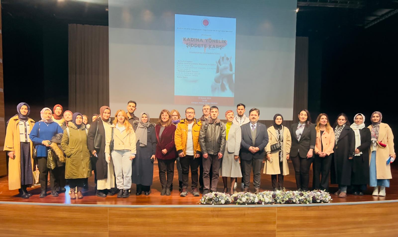 YOBÜ’DE   ‘KADINA  YÖNELİK ‘ VE ŞİDDETLE İLGİLİ  KONFERANS DÜZENLENDİ   